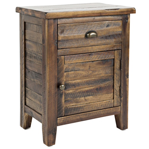 Artisan's Craft Accent Table in Distressed Dakota Oak